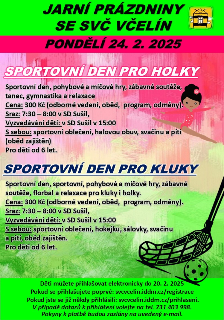 SPORTOVNÍ DEN PRO HOLKY 24.2.2025