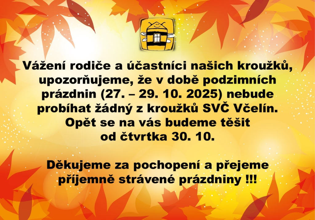 OZNÁMENÍ O KROUŽCÍCH