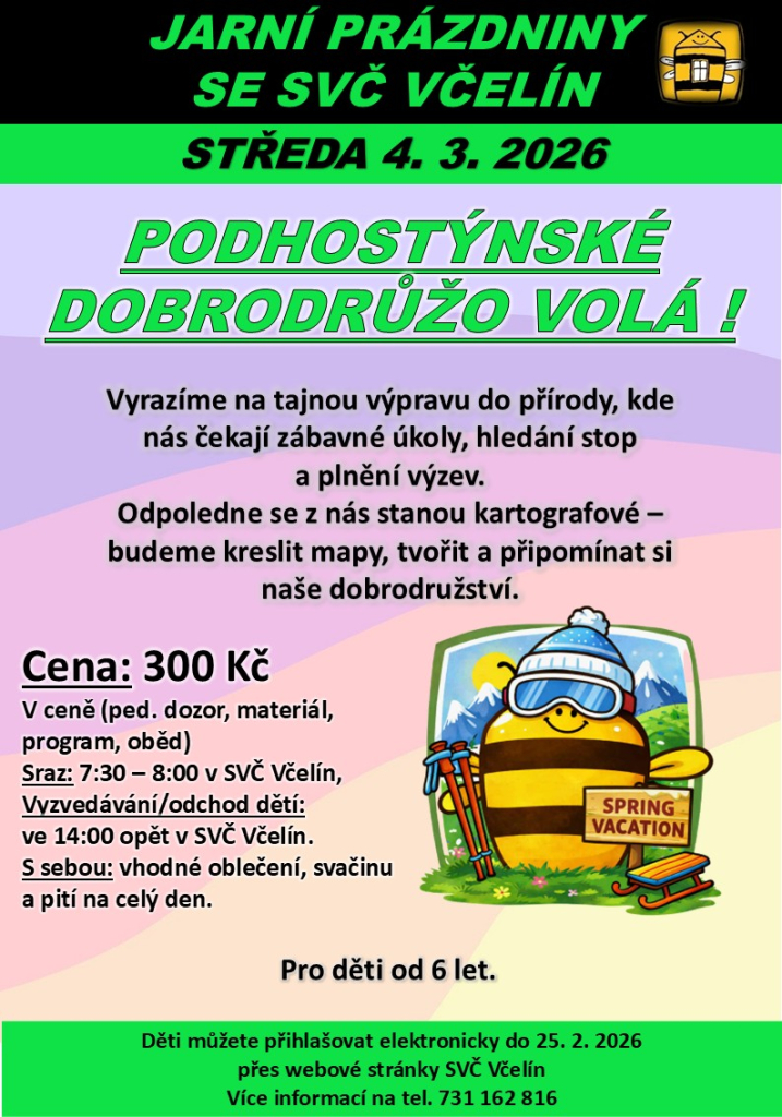 Podhostýnské dobrodrůžo volá! 4.3.2026