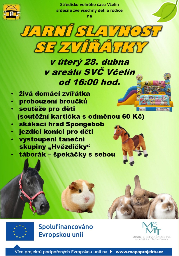 JARNÍ SLAVNOST SE ZVÍŘÁTKY