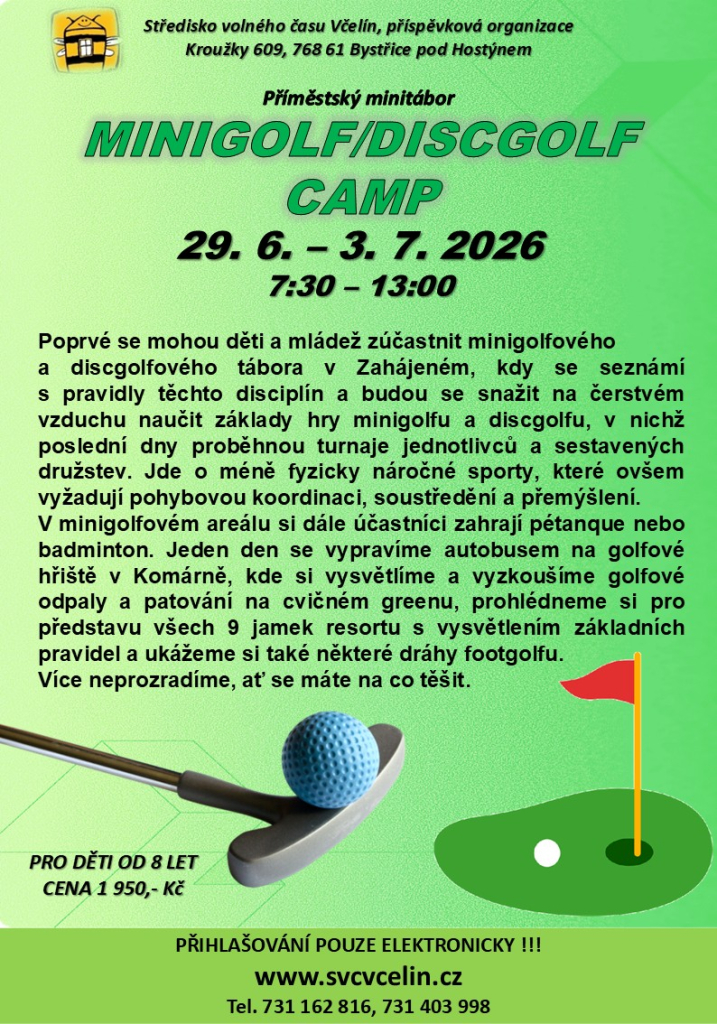 MINIGOLF/DISCGOLF CAMP