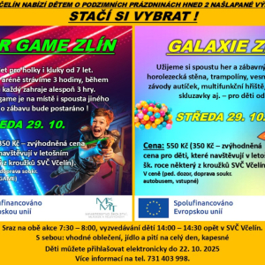 CELODENNÍ VÝLET - GALAXIE ZLÍN 29.10.2025