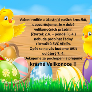 Info kroužky - Velikonoce